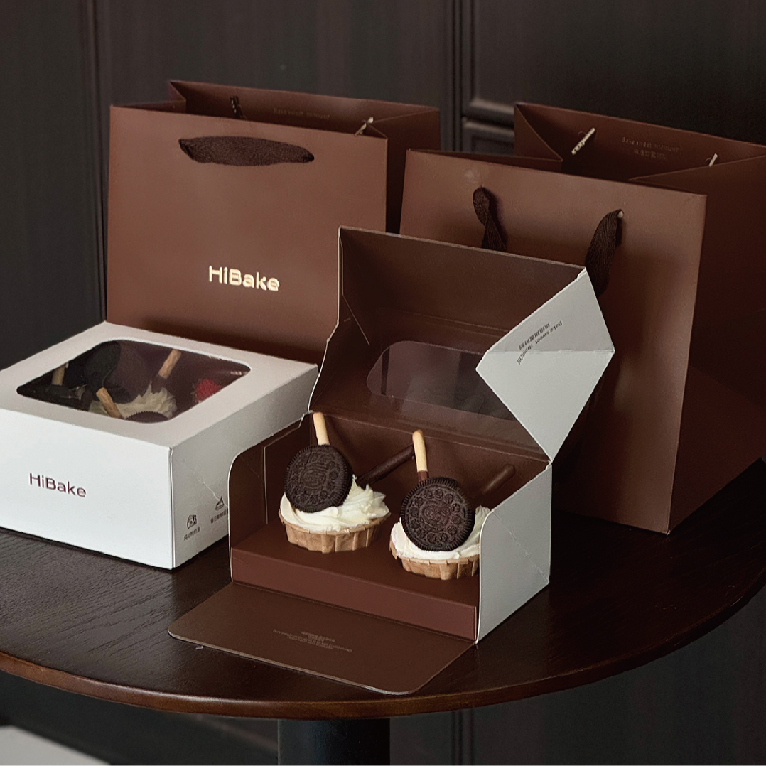 蛋糕盒與袋子搭配